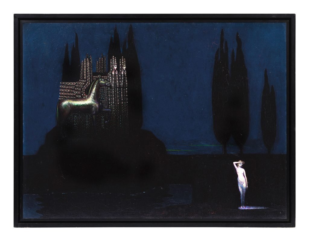 arte quimérico, pintura simbolista, vampiros de la guerra, castillos misteriosos.