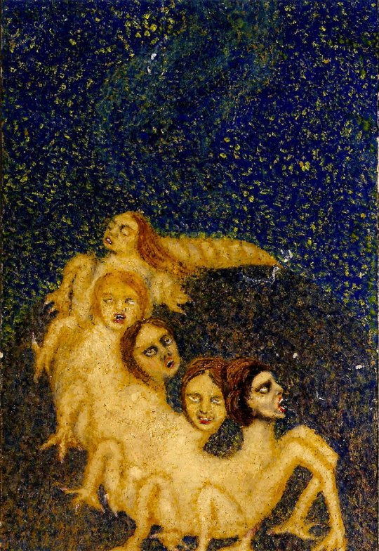 arte quimérico, pintura simbolista, vampiros de la guerra, castillos misteriosos.